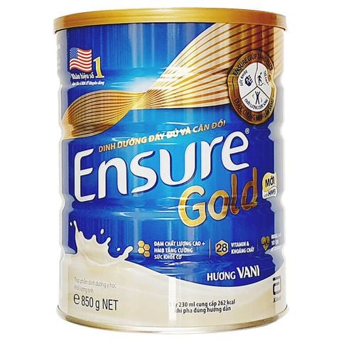  Sữa Ensure gold HMB hương vani 850g 