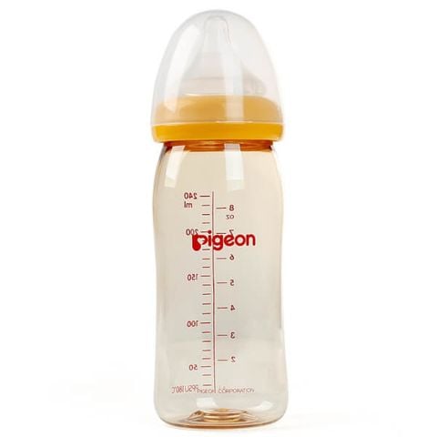 Bình sữa PPSU cổ rộng 240ml Pigeon