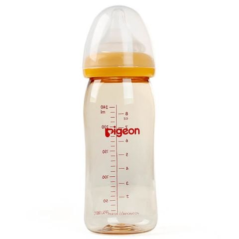  Bình sữa PPSU cổ rộng 240ml Pigeon 