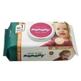  Khăn Ướt Mamamy Có Nắp,Không Mùi 100 tờ 