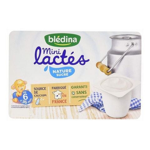  Sữa chua Bledina vị tự nhiên vỉ 6 hộp Cho Bé Từ 6 Tháng Tuổi 
