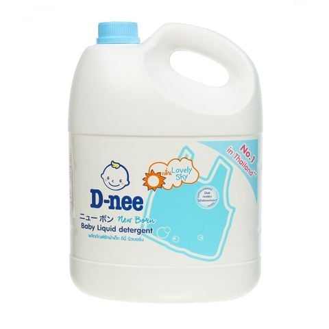 Nước giặt quần áo Dnee 3L màu xanh
