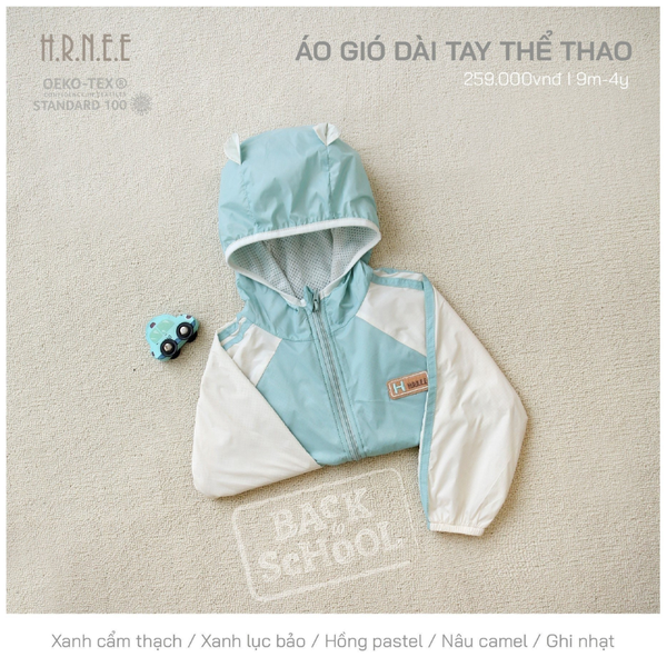  Áo khoác Hrnee gió thể thao 