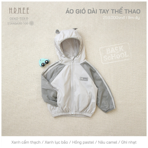  Áo khoác Hrnee gió thể thao 