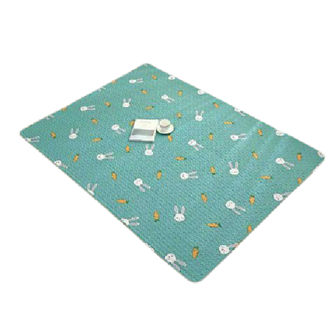 Thảm INS Hàn Quốc 180*200-Thỏ nền xanh