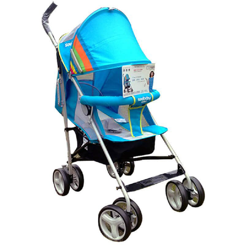  Xe đẩy Seebaby S02 gập dọc màu xanh 