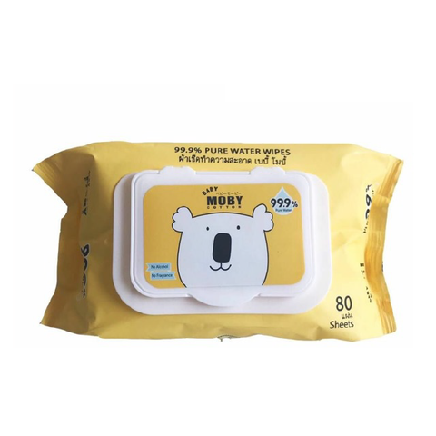Khăn ướt tinh khiết MOBY(80c)