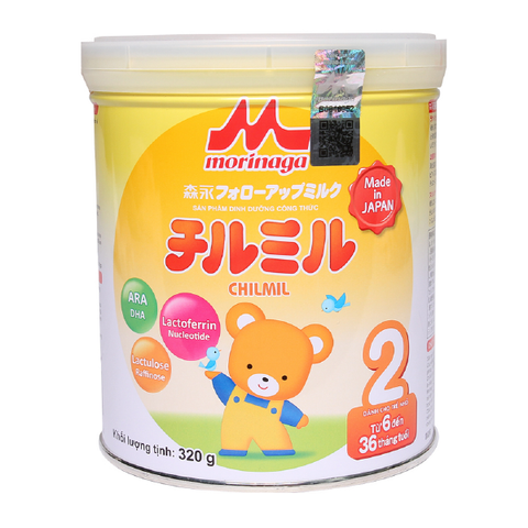 Sữa số 2 từ 6-36 tháng (320g) Morinaga (mẫu mới)