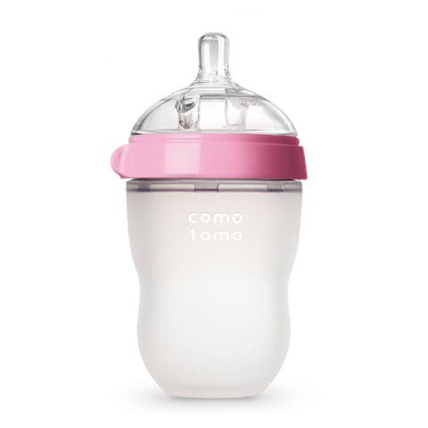 Bình sữa silicone Comotomo 250ml - Hồng