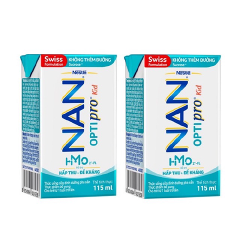 Sữa bột pha sẵn Nan 115ml (vỉ 6 hộp)