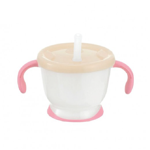 Cốc tập uống Richell 3 giai đoạn (tay hồng) RC22011