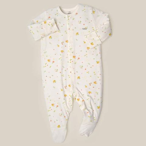  Body có tất trắng hoạ tiết ong và hoa nhí NB 