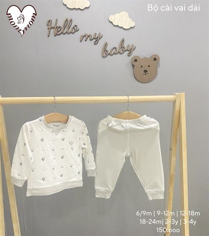  Bộ DTCV Mommom petit quần trơn 