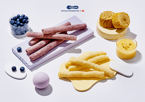  Bánh gạo lứt thanh dài BeBecook vị ngô nướng 30g 12M+ 