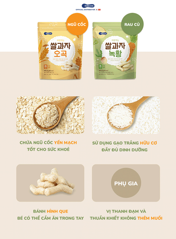  Bánh gạo que Bebecook vị rau củ 25g 7M+ 