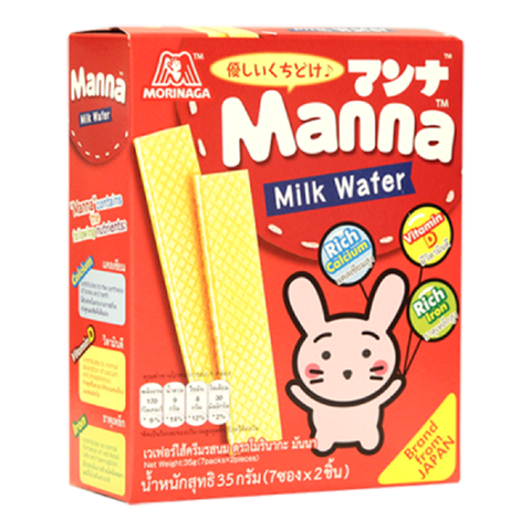 Bánh xốp sữa Morinaga Manna 6M+