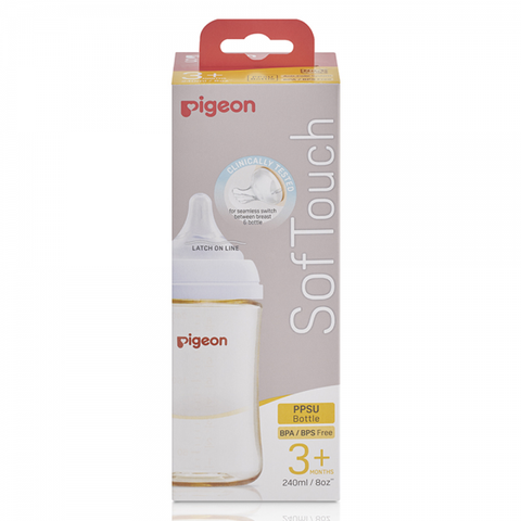 Bình sữa Pigeon Softouch PPSU Plus WN3 240ml