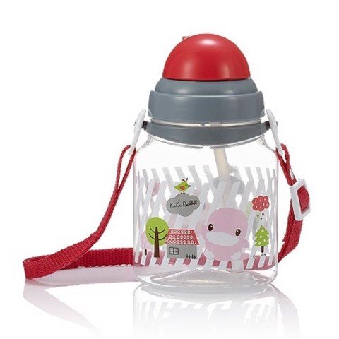 Bình uống nước ống hút xanh/hồng Ku-Ku