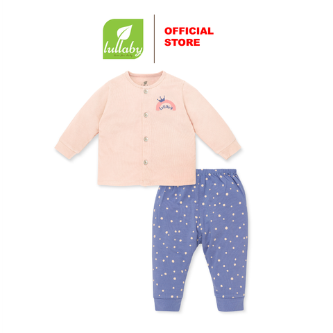  Bộ CG DT cầu vồng hồng nhạt chấm bi Lullaby size 3m NH309M 