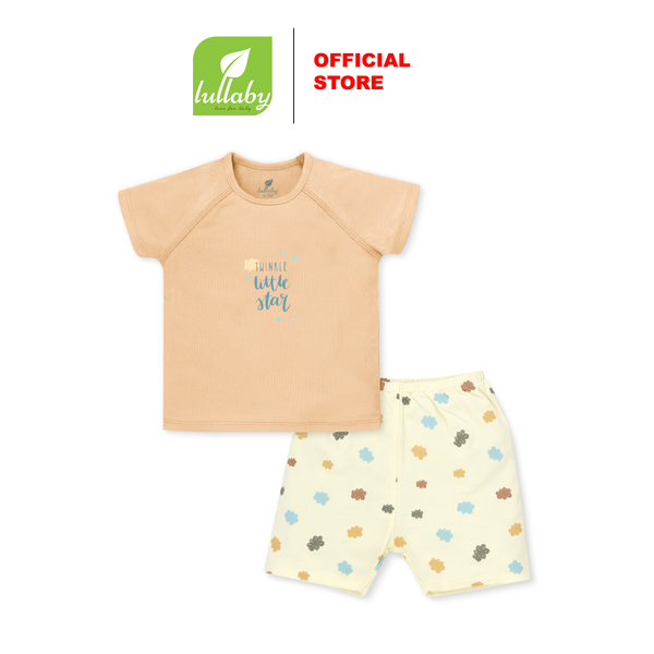  Bộ CT raglan sao mây nâu sữa Lullaby size 4Y NH310M 
