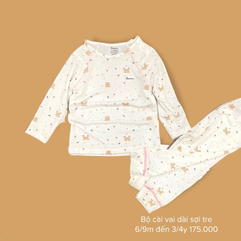  Bộ Dài Tay Cài Vai Avaler các hình AV075 size 6M- 4Y 