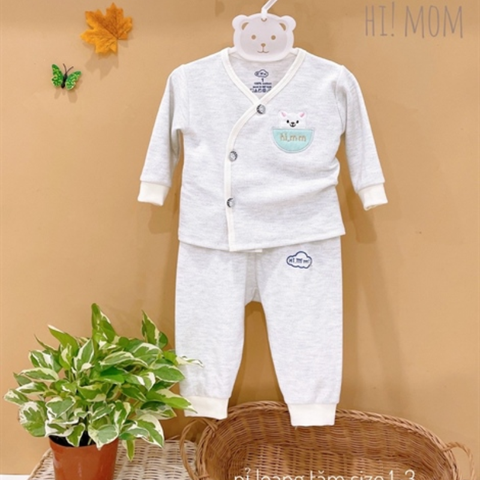  Bộ DTCL Hi Mom nỉ loang tăm thỏ nhiều màu size 1/2/3 