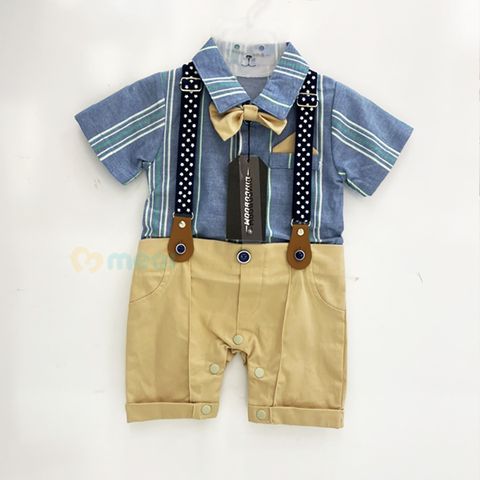  Body CTCT kẻ sọc F3131 green size 0-3m 22DK03 