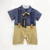 Body CTCT kẻ nơ gray F3257 size 0-3m 22DK03