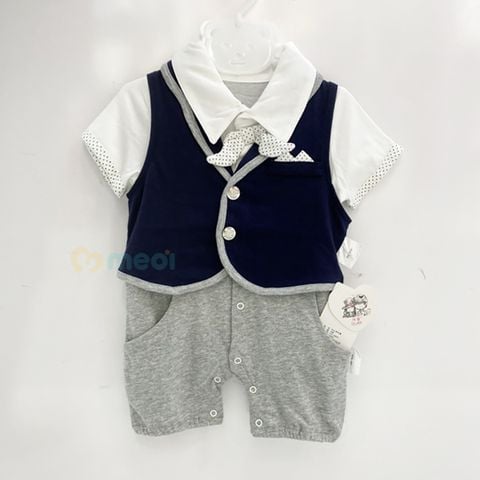  Body công tử kèm nơ màu ghi + xanh than TH18903 ( 50cm) 