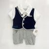 Body công tử kèm nơ màu ghi + xanh than TH18903 ( 80cm)