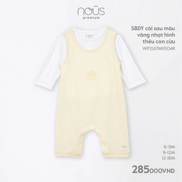  Body yếm CS Nous pre kèm áo DT thêu cừu vàng nhạt 