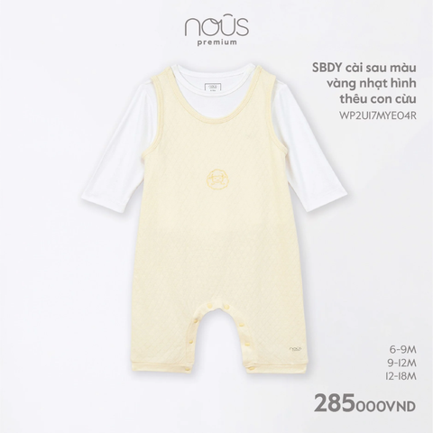  Body yếm CS Nous pre kèm áo DT thêu cừu vàng nhạt 