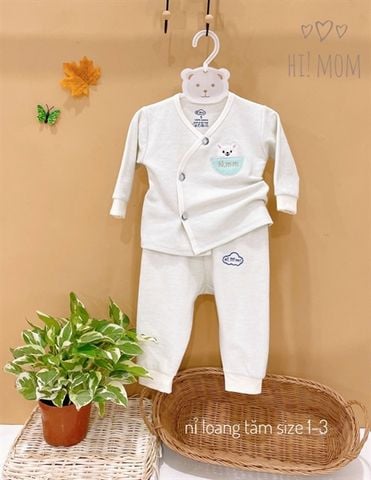  Bộ DTCL Hi Mom nỉ loang tăm thỏ nhiều màu size 1/2/3 