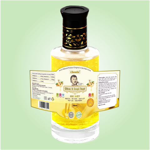  Dầu 5 loại hạt Chanbé 100ml 