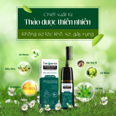 Dầu gội phủ bạc Dersante 200ml