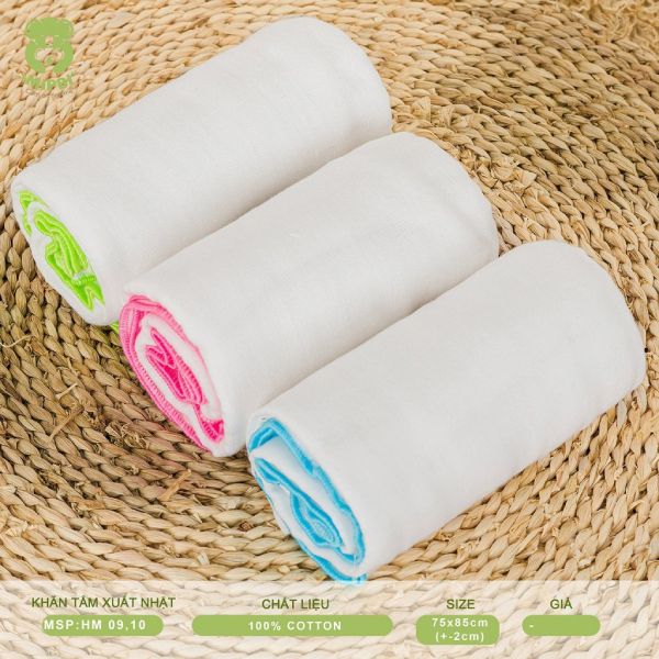  Khăn tắm xuất Nhật Mipbi 4 lớp 