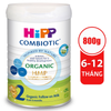 Sữa Hipp Organic bổ sung HMP&GOS số 2-800g