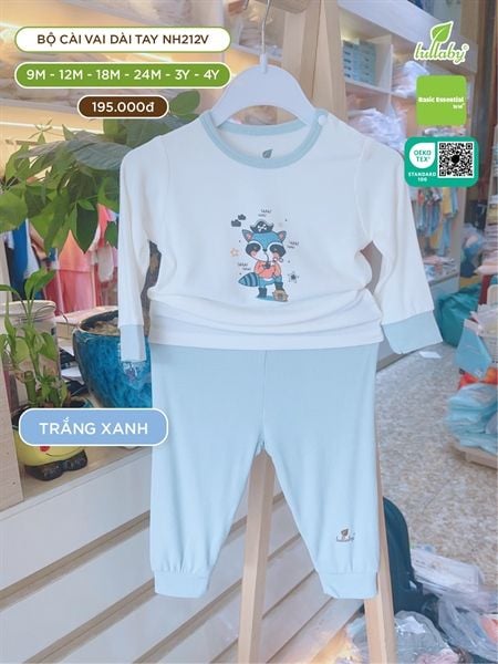  Bộ DTCV Lullaby petit NH212V cáo trắng xanh 