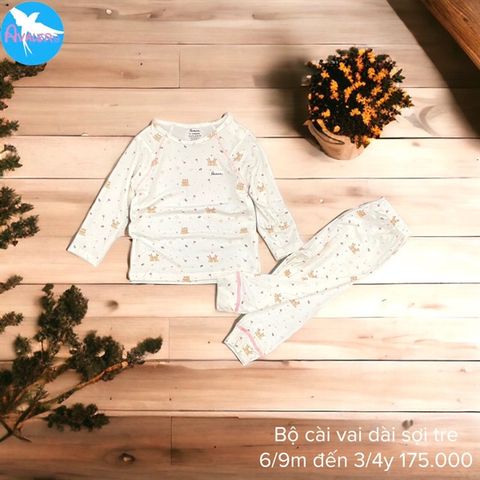  Bộ Dài Tay Cài Vai Avaler các hình AV075 size 6M- 4Y 