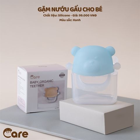  Gặm nướu gấu Little Care silicone eco blue 