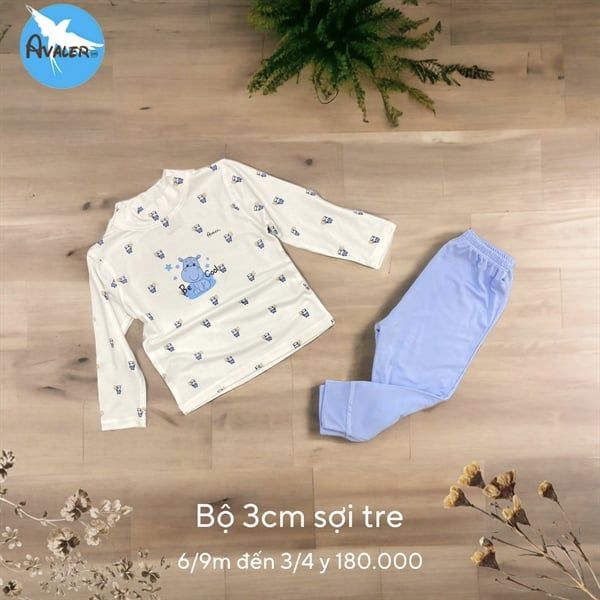  Bộ DT cổ 3cm sợi tre Avaler sợi tre thỏ trắng hồng 6-9m 