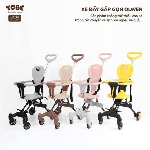  Xe đẩy gấp gọn Olwen Tobe 8104 các màu 