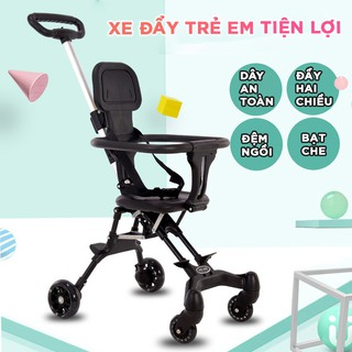  Xe đẩy gấp gọn đảo chiều đen 9Baby 