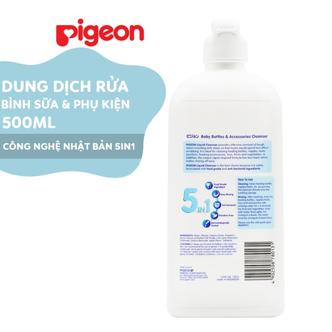  Dung dịch rửa bình sữa Pigeon 500ml Chai 