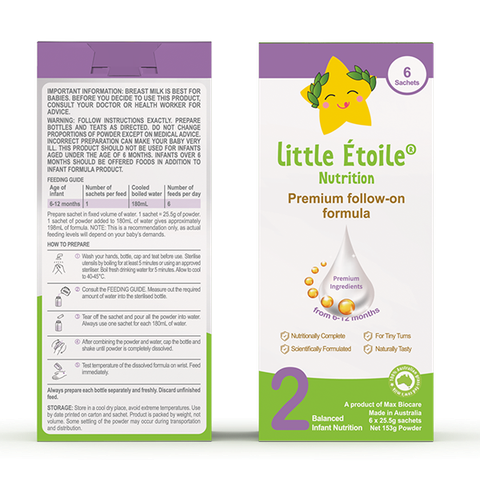  Sữa Little Étoile số 2 dạng thanh (6-12 tháng) 