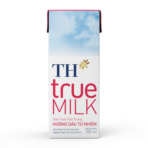 Sữa TH True milk dâu 180ml vỉ 4