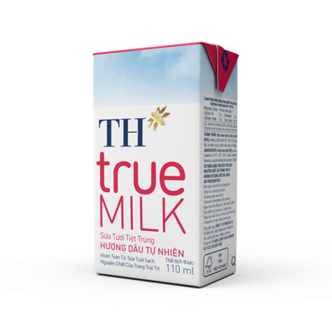 Sữa TH True milk dâu 110ml vỉ 4