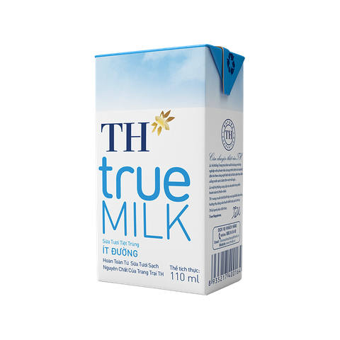 Sữa TH True milk có đường 110ml vỉ 4