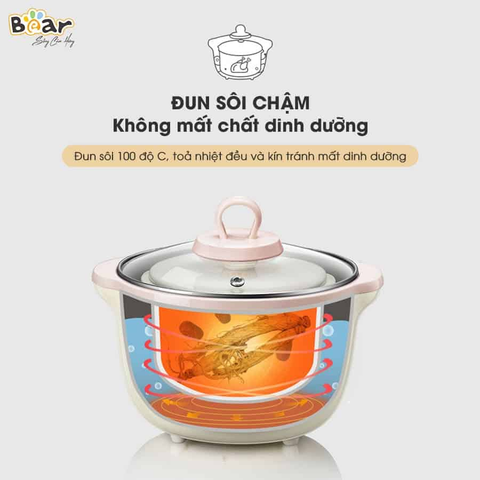  Nồi nấu chậm Bear SUBE 002 1.6L 