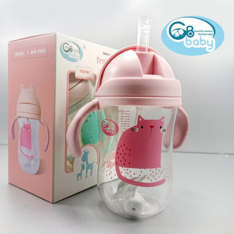  Bình nước Tritan mèo 300ml GB Baby 